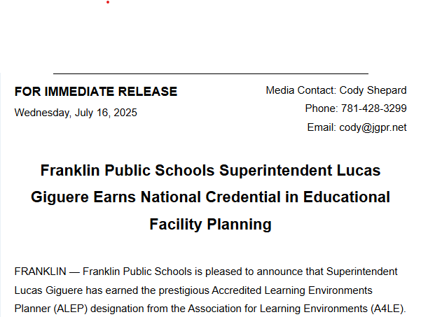 Press Release