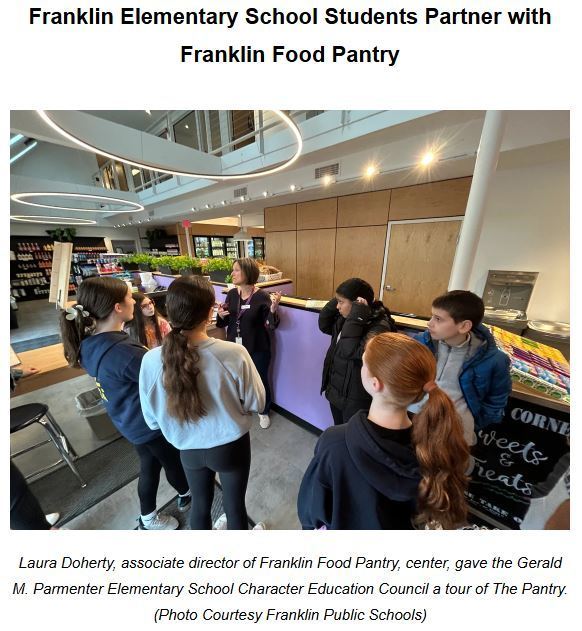 Elementary Students at Food Pantry