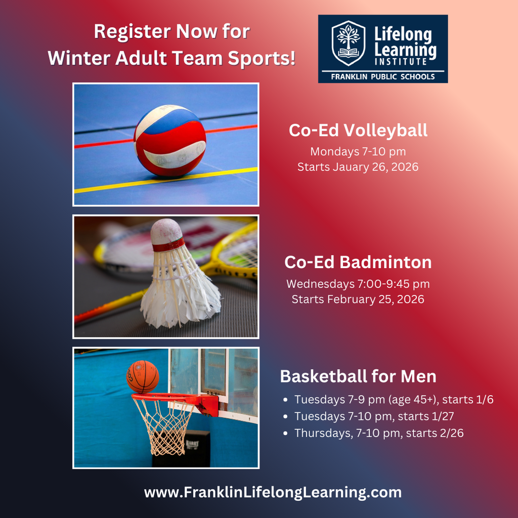 Volleyball, Badminton, and Basketball from Lifelong Community Learning