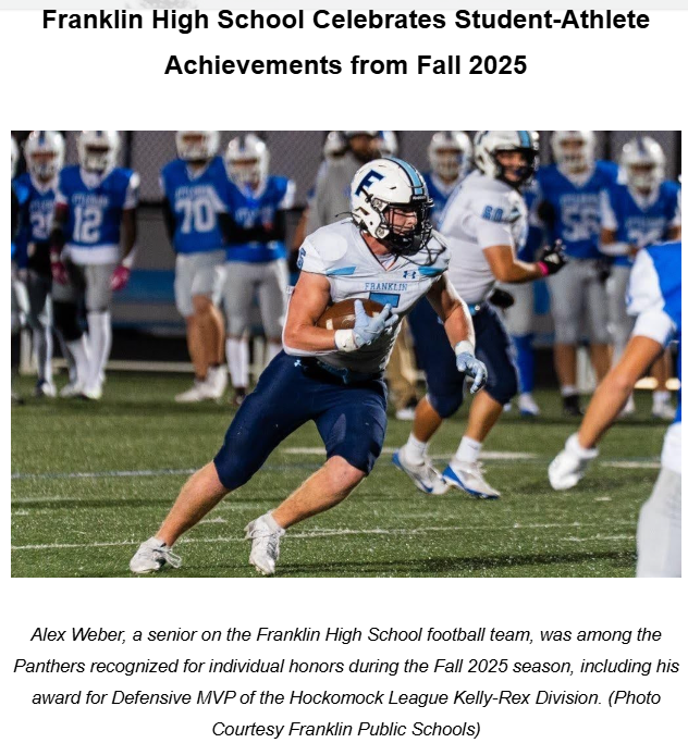 FHS Athletes - Fall Achievements
