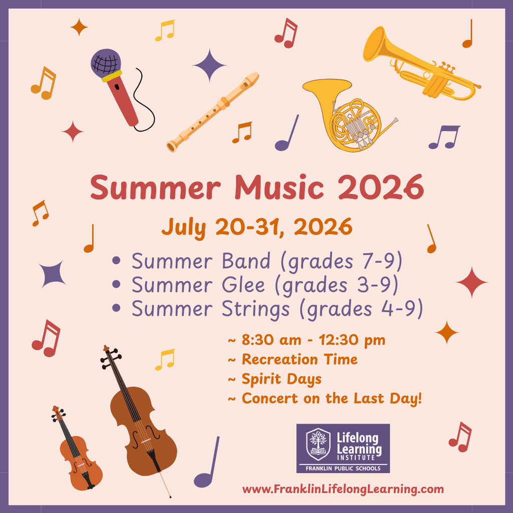 Lifelong Music Academy's summer music program is back for 2026. July 20-31, 2026. Go to bit.ly/3T28FUw for details.