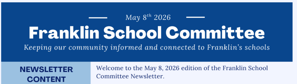 School Committee May Newsletter