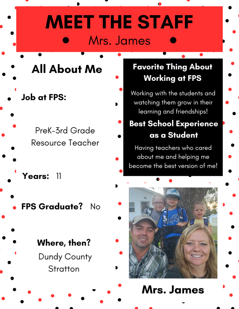 Meet the Staff! Mrs. James