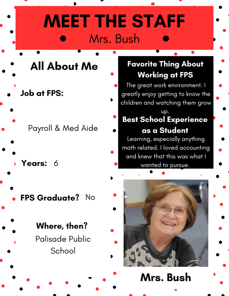 Meet the Staff! Mrs. Bush