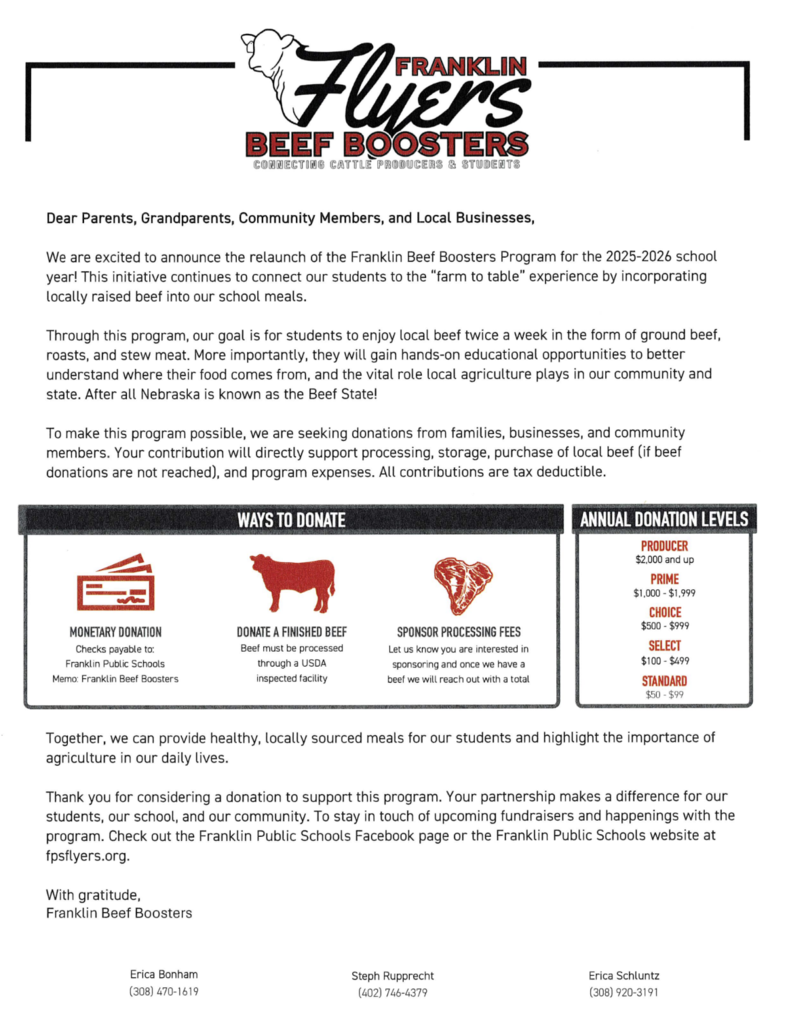 Franklin Beef Boosters