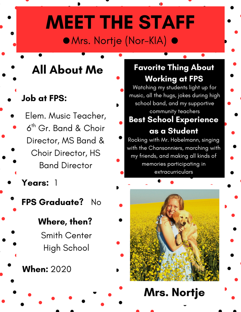 Meet the Staff! Mrs. Nortje