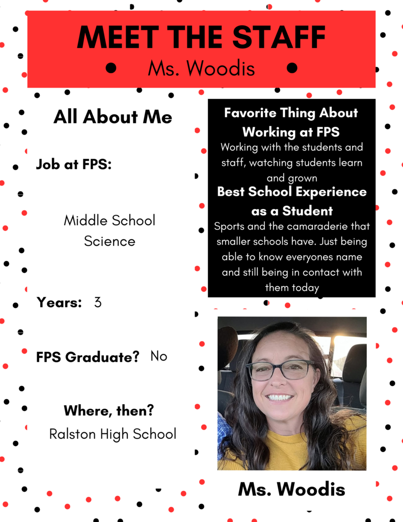 Meet the Staff! Ms. Woodis