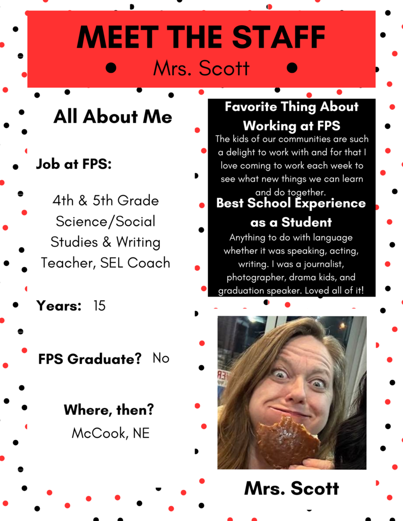 Meet the Staff! Mrs. Scott