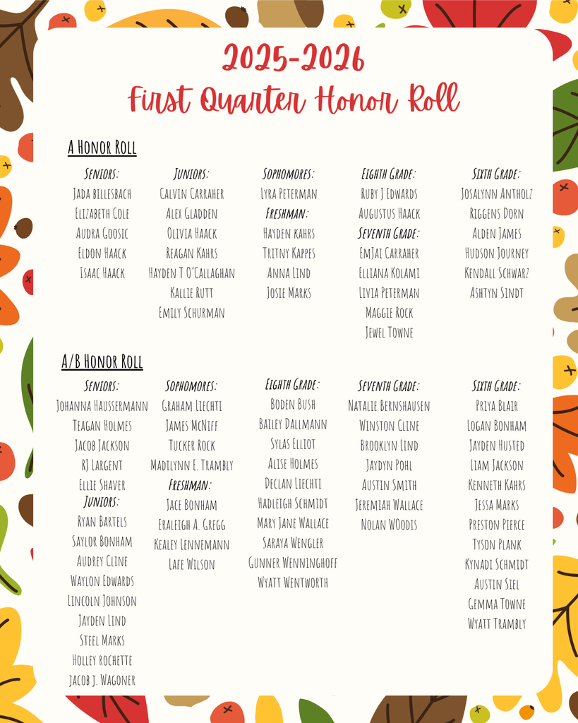 25-26 Q1 Honor Roll