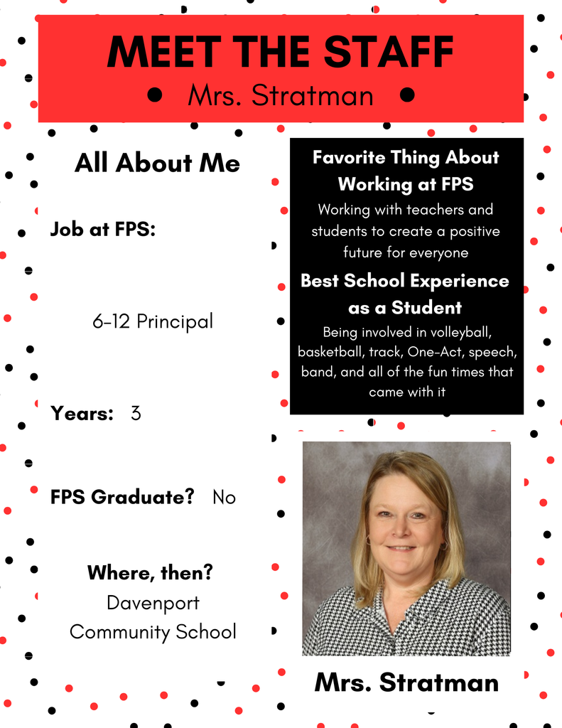 Meet the Staff! Mrs. Stratman