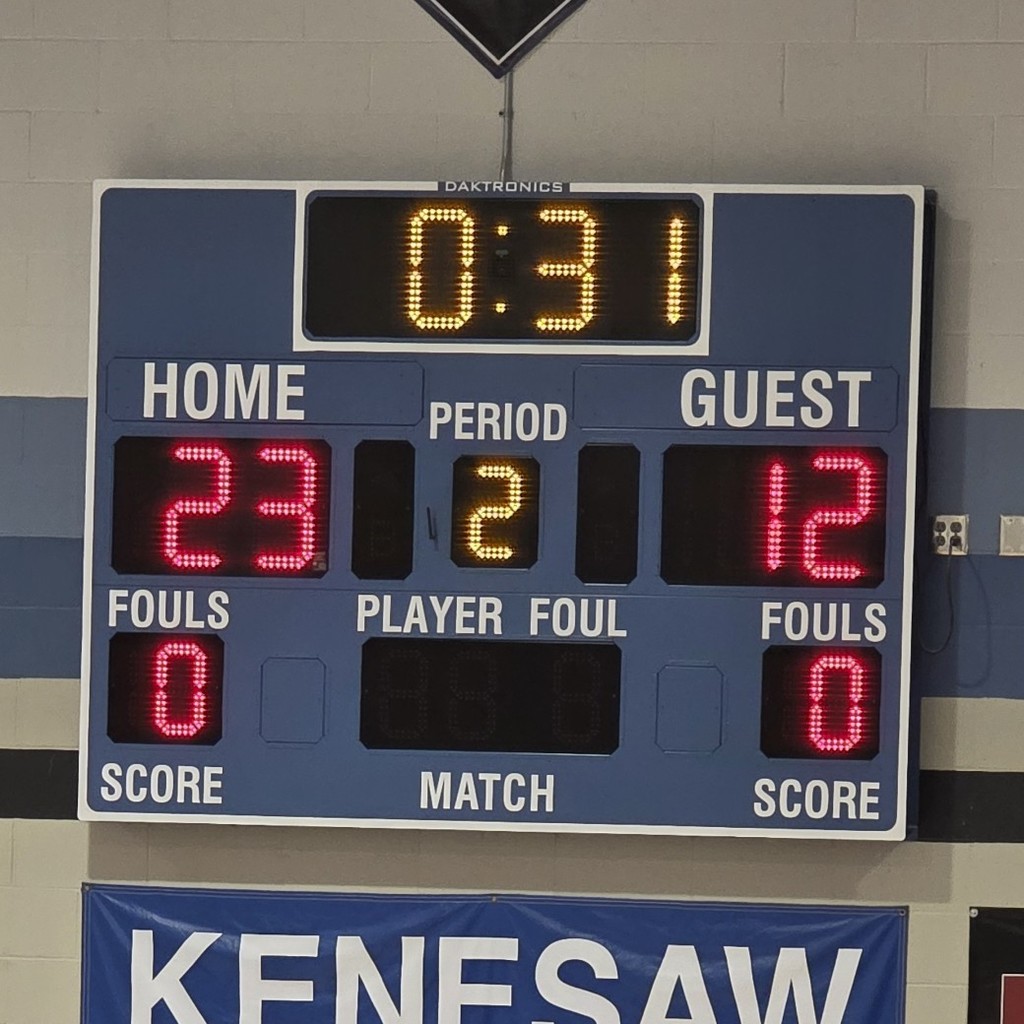End of 1st qtr against the Blue Devils.
