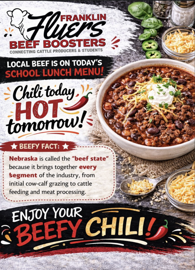 Poster promoting our FPS Beef Boosters.  