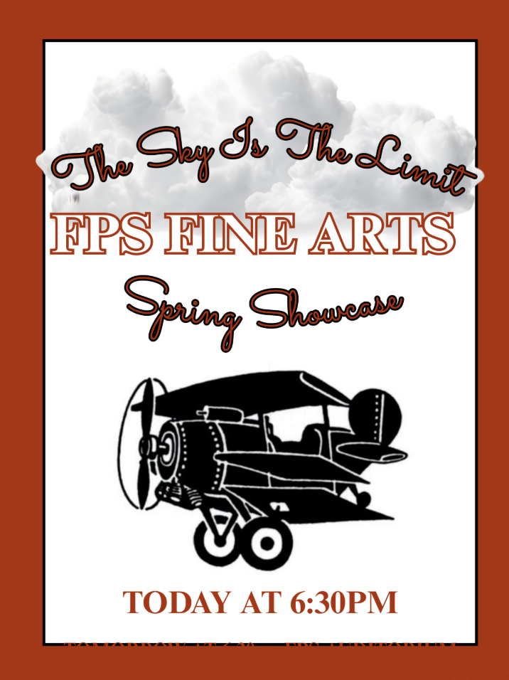 Poster promoting Spring Music Concert Monday, 4/20