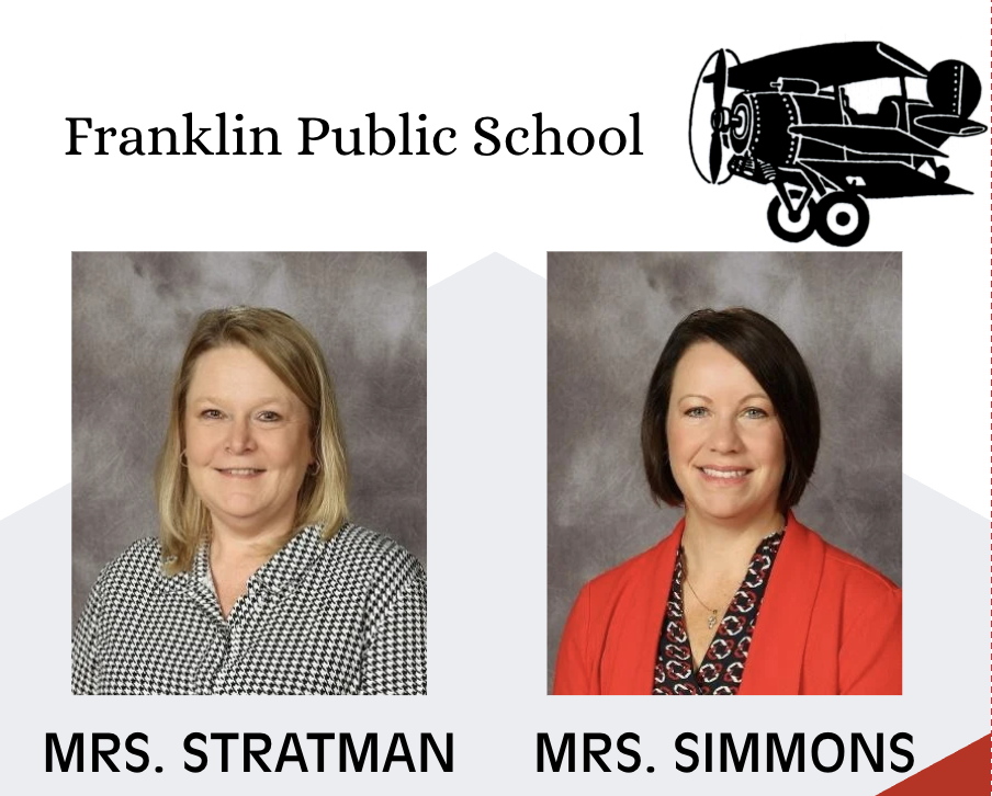 Mrs. Stratman and Mrs. Simmons school pictures for Principal Day. 