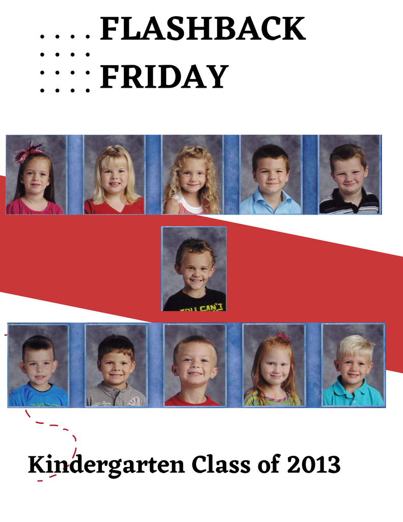 Students from the Kindergarten Class of 2013. 