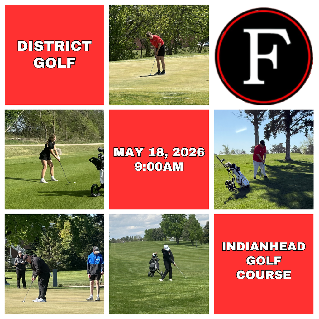 GRAPHIC for district golf on May 18, 2026 at 9:00 AM at Indianhead Golf Course