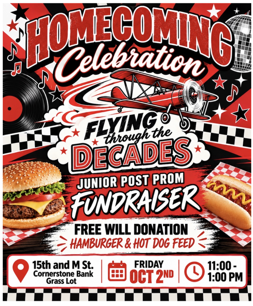 Flyer for Post Prom advertising Post Prom Fundraiser