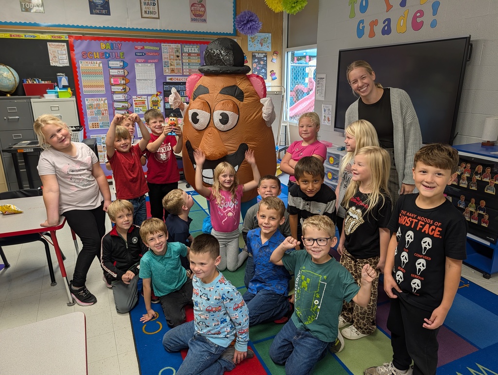 1st Graders with Mr. Potato Head