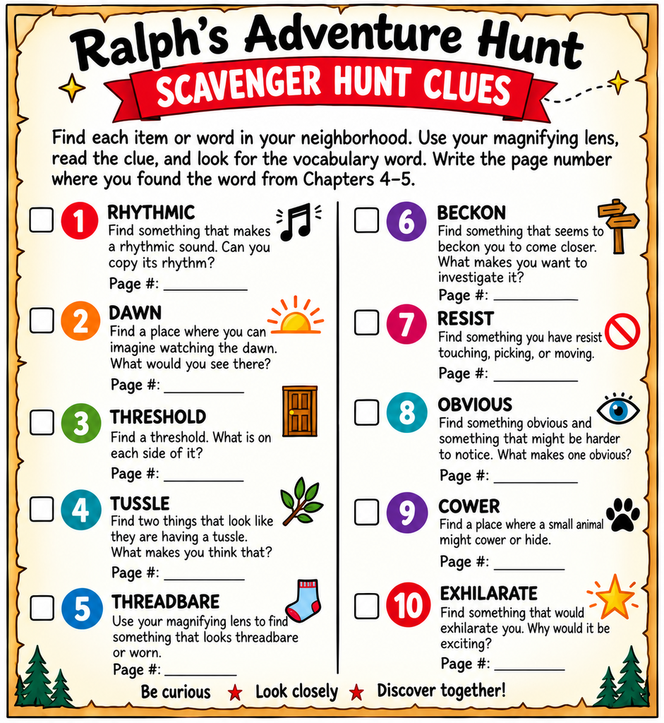 Vocabulary Scavenger Hunt