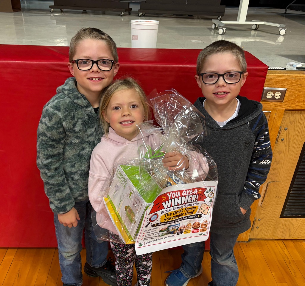 The James kids win the October basket! 