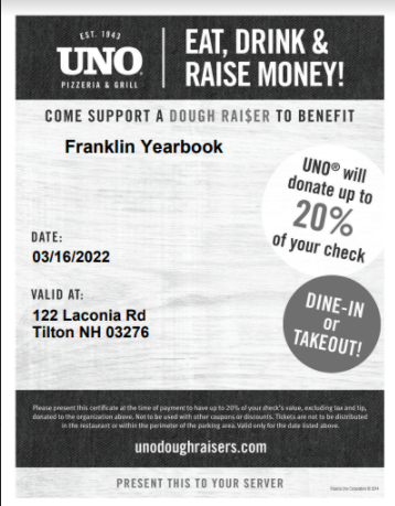 UNOS Fundraiser Flyer