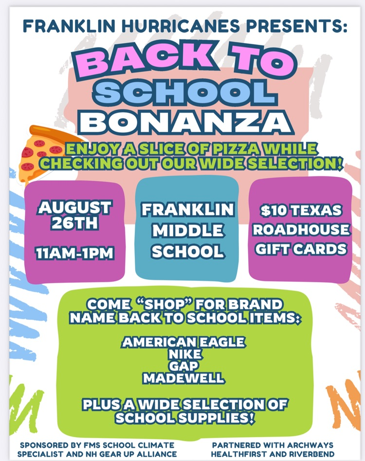 flyer, inviting parents and children to have lunch and do back to school