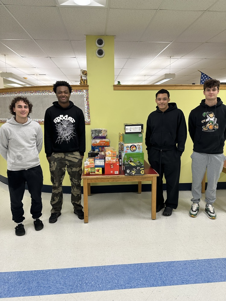 Holderness School students donate to the PSS snack closet.
