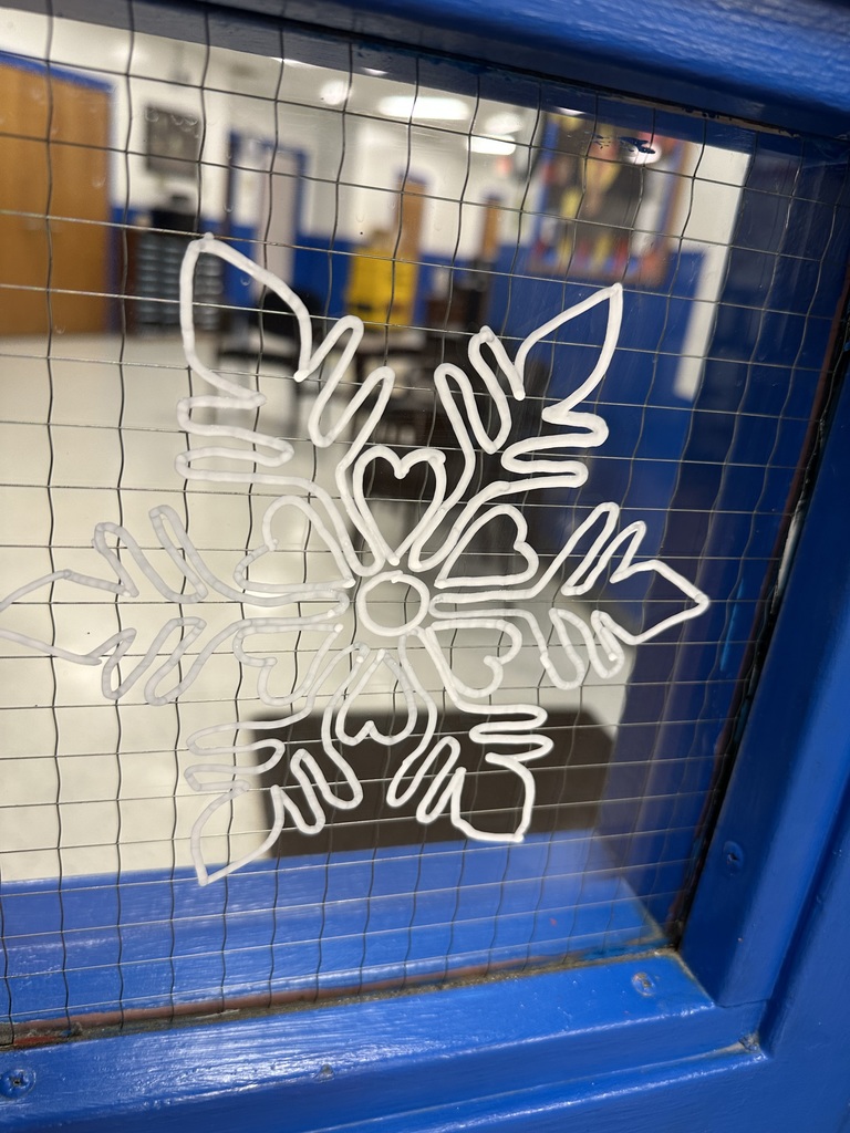 Snowflake decoration in the window