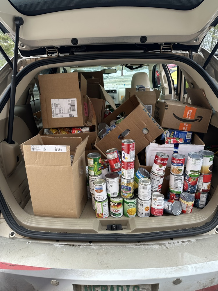 PSS canned food donation.