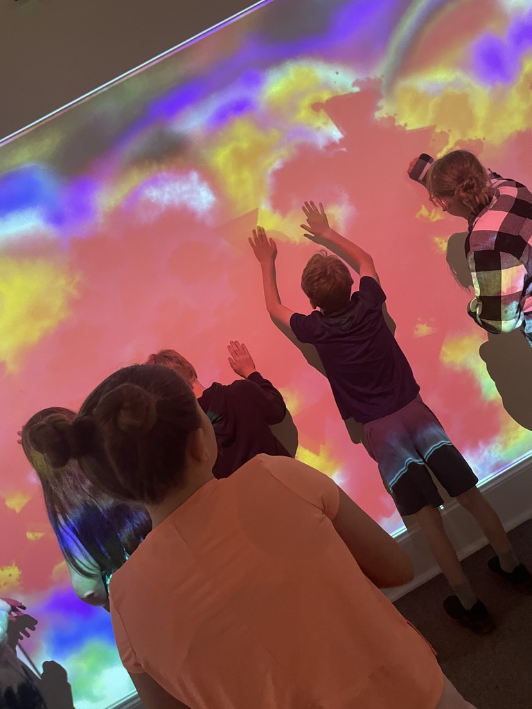 Digital art in the Discovery Gallery.
