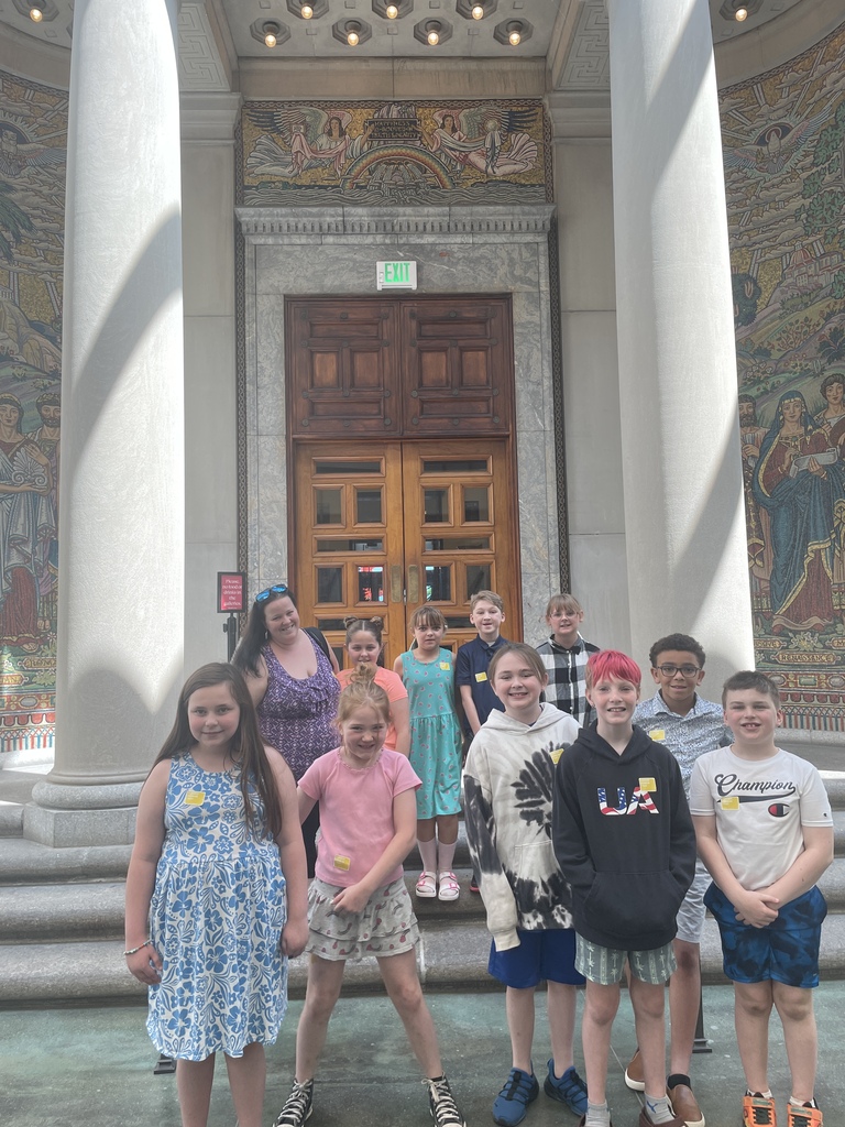 Picture at the original entrance of the Museum before it's remodel.