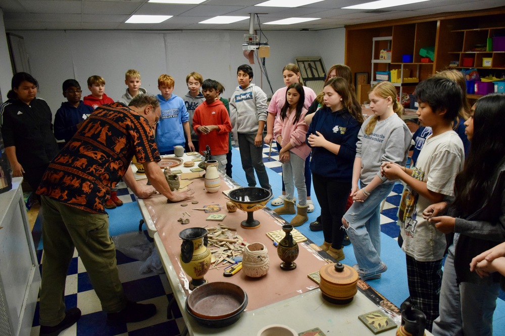 Students Observe Clay