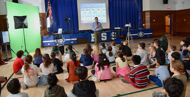 Meteorologist John Marshall Visits PSS