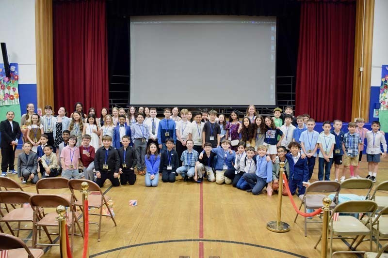             Washington Street School’s gymnasium was transformed into a Hollywood-style movie premiere, complete with snacks and a red-carpet atmosphere, during the inaugural Franklin Square Film Screening on May 21.