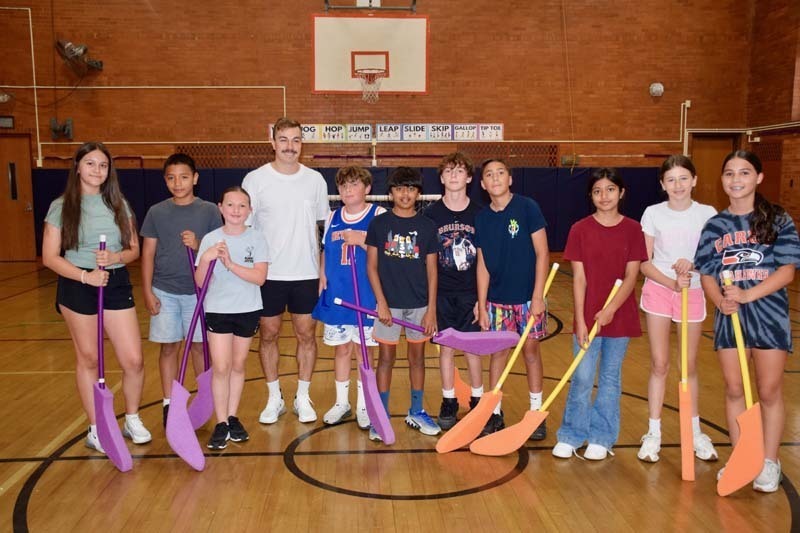 To celebrate the culmination of their floor hockey unit in physical education, John Street School sixth graders received a special surprise when New York Islanders player Jean-Gabriel Pageau visited their school on June 3.