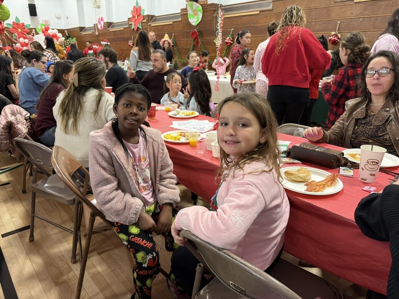 Students and Families at Holiday Brunch