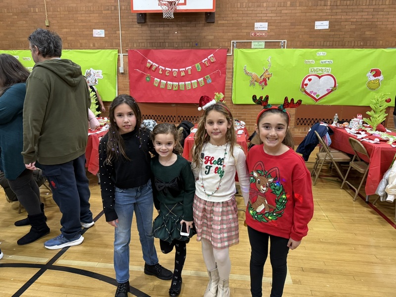 Students and Families at Holiday Brunch