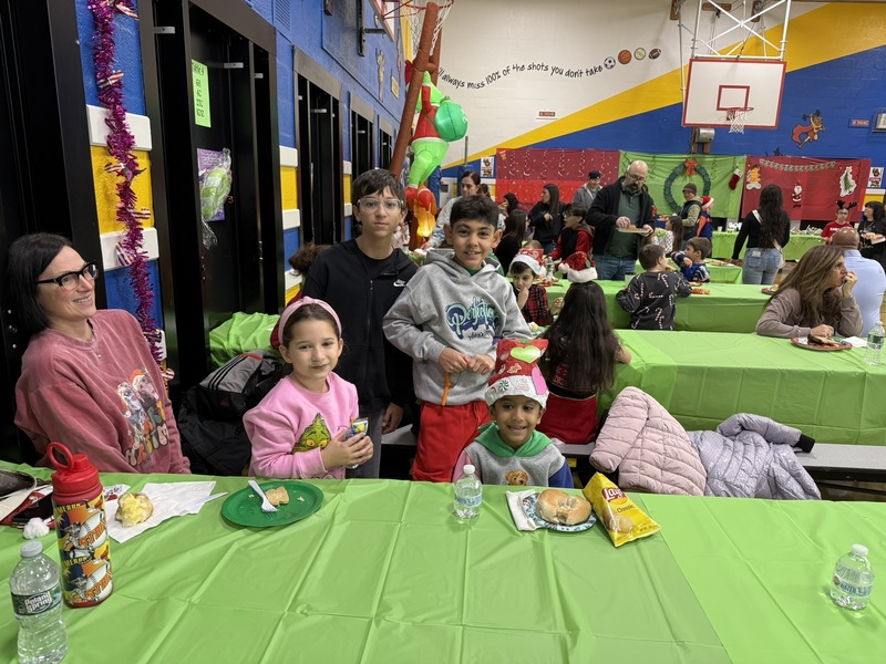 Students and Families at Holiday Brunch