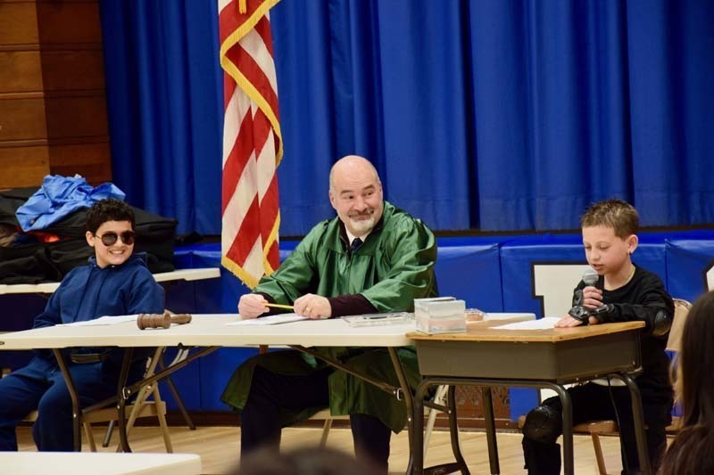 Polk Street School’s fifth graders recently stepped into the world of law with a creative fairytale spin during their presentation of “The Trial of Goldilocks.”