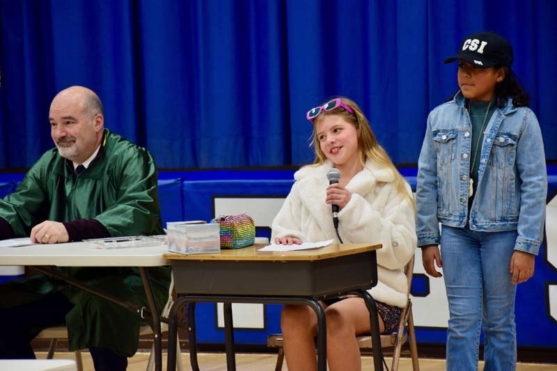 Polk Street School’s fifth graders recently stepped into the world of law with a creative fairytale spin during their presentation of “The Trial of Goldilocks.”