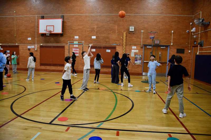 Fifth and sixth grade students are staying active and building teamwork skills in the second annual after-school intramural program, hosted at John Street School.