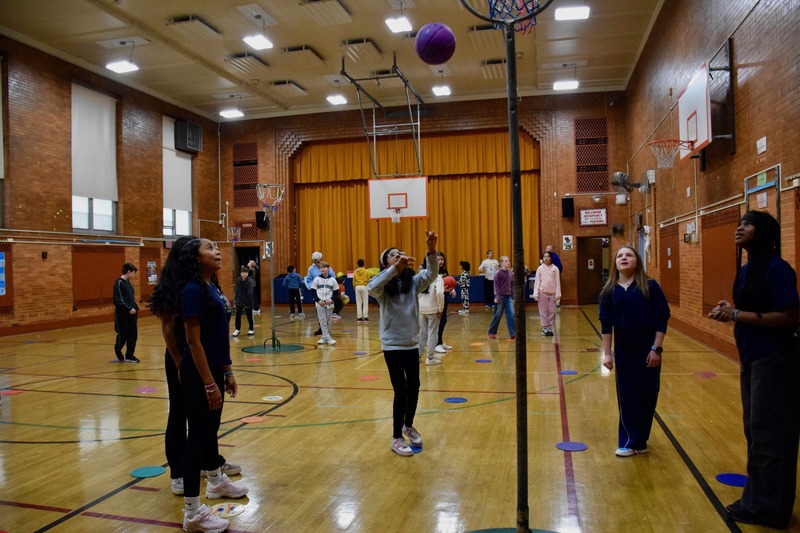 Fifth and sixth grade students are staying active and building teamwork skills in the second annual after-school intramural program, hosted at John Street School.