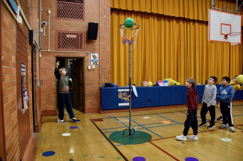 Fifth and sixth grade students are staying active and building teamwork skills in the second annual after-school intramural program, hosted at John Street School.