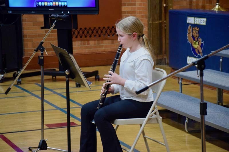 The district celebrated Music in Our Schools Month with special student performances and recognitions during the board of education meeting on March 11.