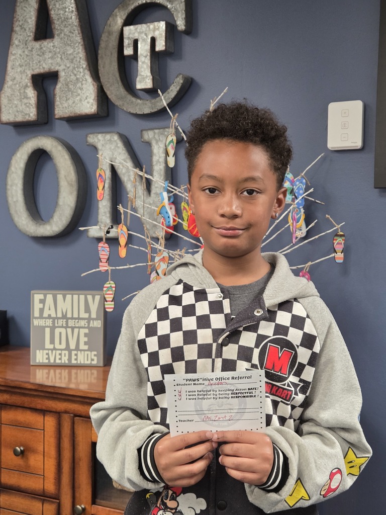 Student with Pawsitive Office Referral