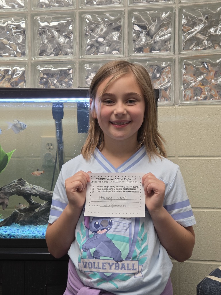 Student with Pawsitive Office Referral