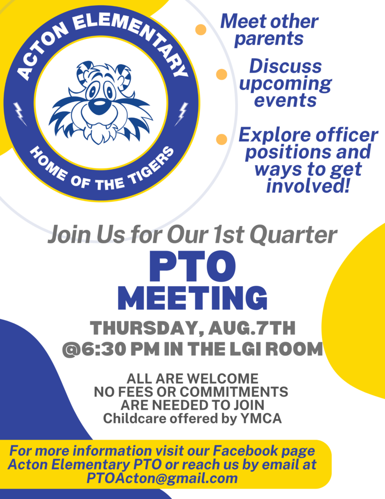 1st Quarter PTO Meeting Flyer