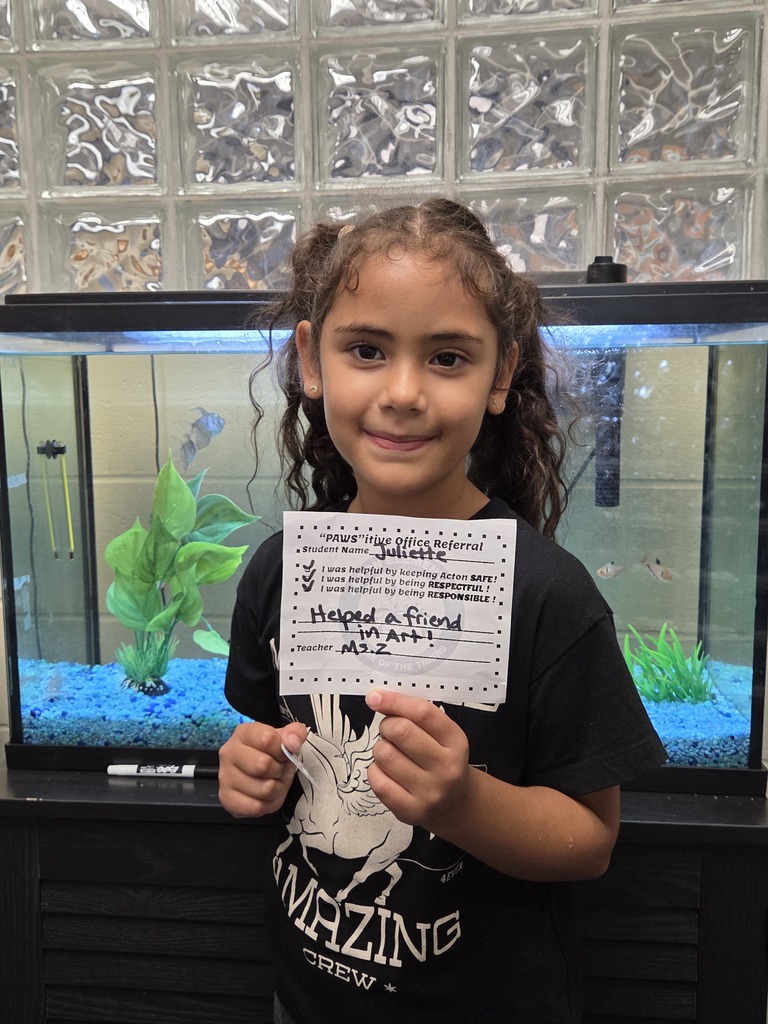 Student with Pawsitive Office Referral