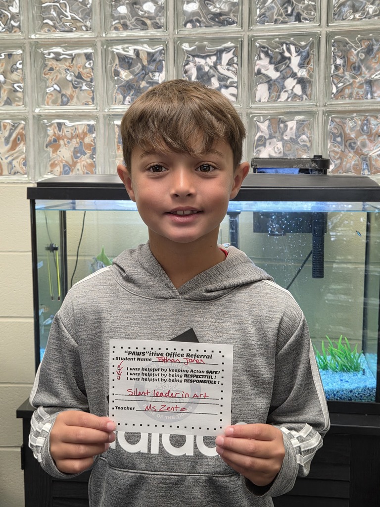 Student with Pawsitive Office Referral