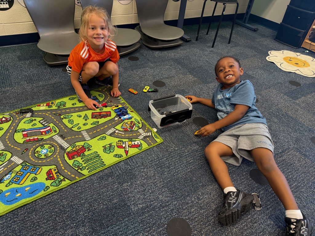 Kindergarten students during indoor recess